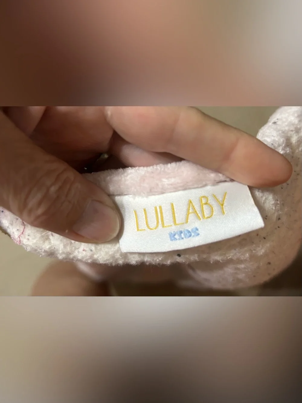 Lullaby Kids Baby Pink Plush Sherpa Security Blanket Lovey 26x36